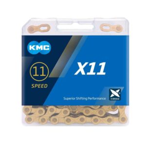 kmc-x11 Cadena KMC 1/2" x 11/128" x 118 - 11 velocidades Oro